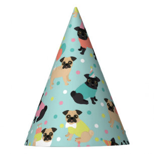 Chapeaux De Fêtes Fête de Pug Birthday
