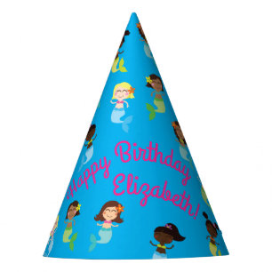 Chapeaux De Fêtes Fête du pool Anniversaire de enfant de sirène