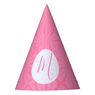 Chapeaux De Fêtes Fêtes Personnalisées avec Carrés Ondulés Rose Clai