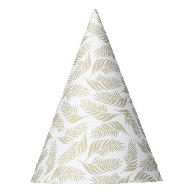 Chapeaux De Fêtes Feuilles d'or. La botanique. (Devant)