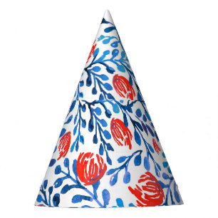 Chapeaux De Fêtes Feuilles floraux : Motif naturel sans transparence