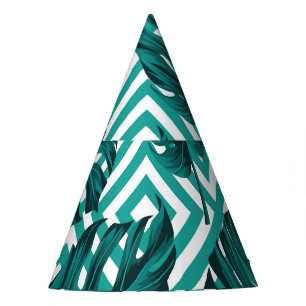 Chapeaux De Fêtes Feuilles tropicaux : Motif Floral sans joint.