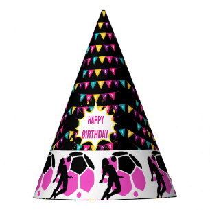 Chapeaux De Fêtes Fille de football Équipe de joueur Anniversaire