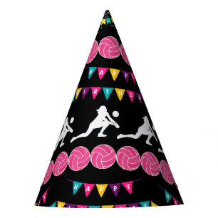 Chapeaux De Fêtes Fille de volleyball Joueur Anniversaire