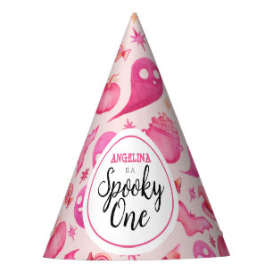Chapeaux De Fêtes Fille Éffrayant un 1er anniversaire Nom