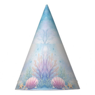 Chapeaux De Fêtes Fille Pastel sous l'Océan Anniversaire
