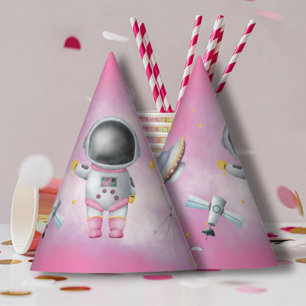 Chapeaux De Fêtes Fille spatiale Astronaut fusée étoile Anniversaire