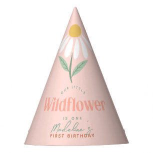 Chapeaux De Fêtes Filles mignonne rose Fleur sauvage Daisy Anniversa