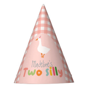 Chapeaux De Fêtes Filles mignonnes rose deux oies sottes