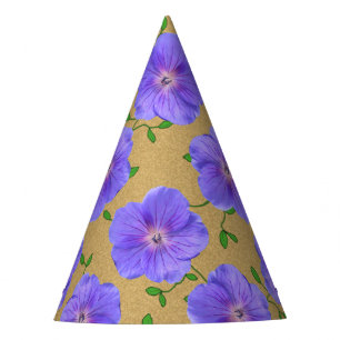 Chapeaux De Fêtes Fleur bleue de réception en plein air sur toute