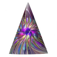 Fleur d'art fractal abstrait énergique et coloré