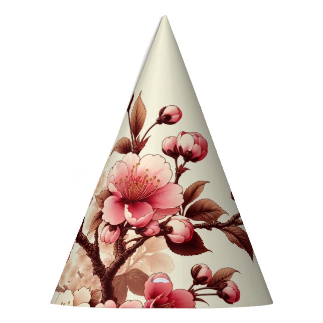 Chapeaux De Fêtes Fleur de cerise (Gauche)