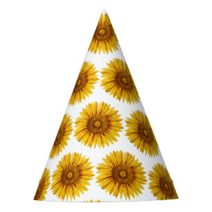 Chapeaux De Fêtes Fleur de tournesol Vintage
