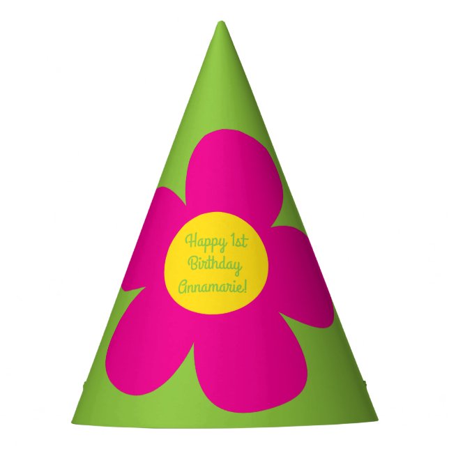 Chapeaux De Fêtes Fleur mignonne fête d'anniversaire (Devant)