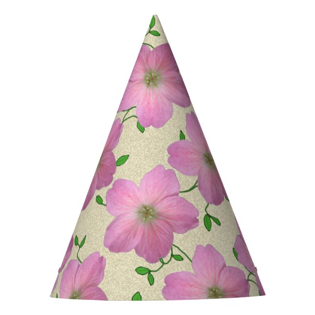 Chapeaux De Fêtes Fleur rose douce de réception en plein air sur (Devant)