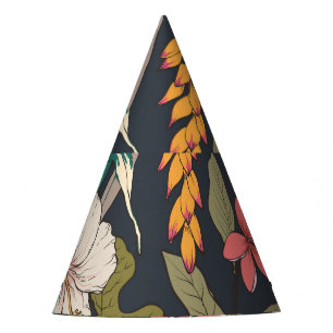 Chapeaux De Fêtes Fleur tropicale : Motif Fleur sans couture