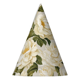 Chapeaux De Fêtes Fleurs beiges d'ivoire de Bohême