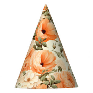 Chapeaux De Fêtes Fleurs de pêche beige délicates