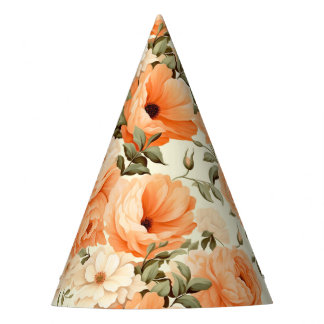 Chapeaux De Fêtes Fleurs de pêche beige délicates