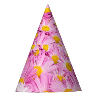 Chapeaux De Fêtes Fleurs Jaunes Roses Arrière - plan sans couture