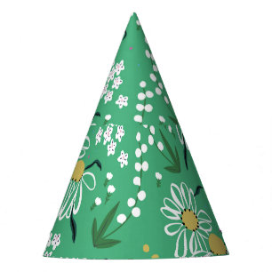 Chapeaux De Fêtes Fleurs Rétro, Motif Botanique Sans Seamless.