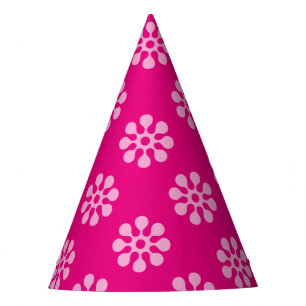 Chapeaux De Fêtes Fleurs rétro transparent motif transparent blanc t