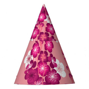 Chapeaux De Fêtes Fleurs roses roses : arrière - plan sans soudure.