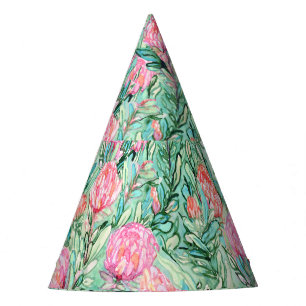 Chapeaux De Fêtes Fleurs roses, vert sauge, sans soudure.