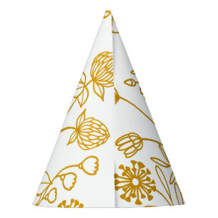 Chapeaux De Fêtes Floral Jaune Casquette