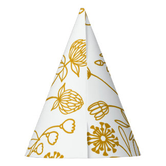 Chapeaux De Fêtes Floral Jaune Casquette