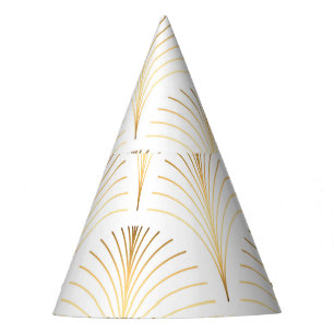 Chapeaux De Fêtes Flore Art Déco : Elégance Dorée.