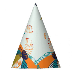 Chapeaux De Fêtes Flore tendance : Main tiré scandinave.