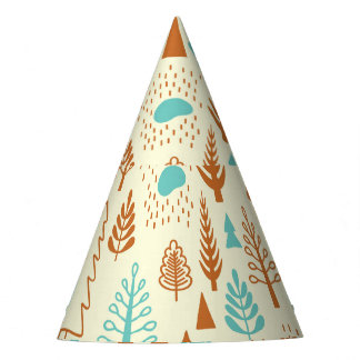 Chapeaux De Fêtes Forêt vintage : Motif naturel intemporel.