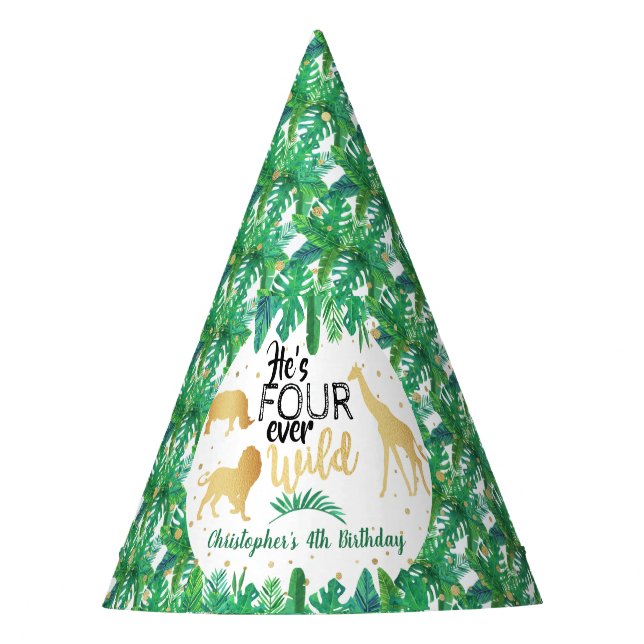 Chapeaux De Fêtes Four Ever Wild Boys 4e anniversaire (Devant)