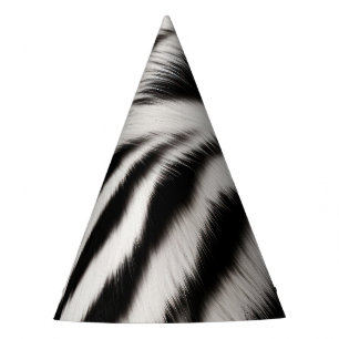 Chapeaux De Fêtes Fourre d'impression Zebra