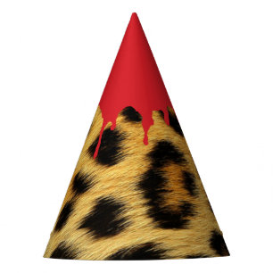 Chapeaux De Fêtes Fourrure de léopard Halloween - Morsure sanglante