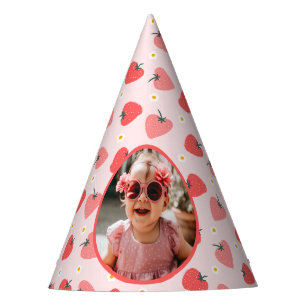 Chapeaux De Fêtes Fraise 1er Anniversaire Fête Berry Première photo