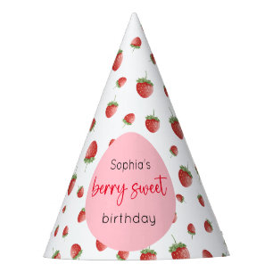 Chapeaux De Fêtes Fraise Birthday Berry Sweet