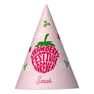 Chapeaux De Fêtes Fraise Festival Forever Cute Personnalisable