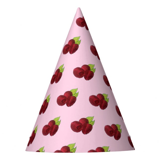 Chapeaux De Fêtes Framboises rouges framboises mûres Imprimer (Devant)
