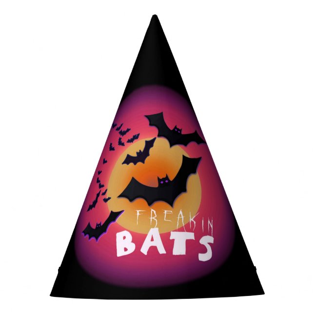 Chapeaux De Fêtes Freakin Bats Halloween ID223 (Devant)