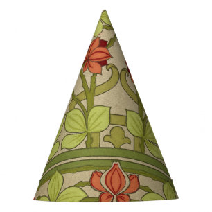 Chapeaux De Fêtes Frieze Bordure Art Nouveau Floral