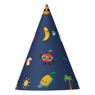 Chapeaux De Fêtes Fruits amusants été Anniversaire fêtes Casquettes