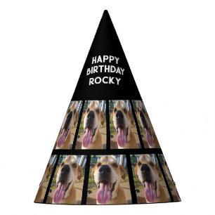Chapeaux De Fêtes Fun Custom Dogs Photo Anniversaire Personnalisé