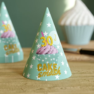 Chapeaux De Fêtes Funny 30e anniversaire Cake Smash Casquette de la