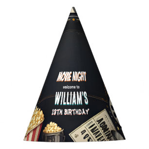 Chapeaux De Fêtes Get boy Camping Popcorn Film Nuit 13e anniversaire