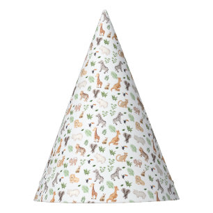 Chapeaux De Fêtes gibier Animal With Jungle Tree