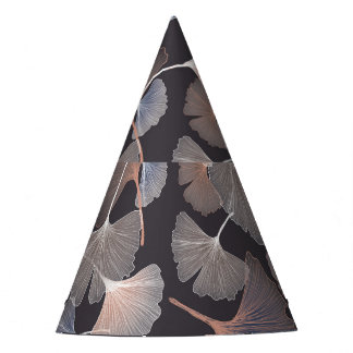 Chapeaux De Fêtes Ginkgo feuilles : élégant motif naturel.