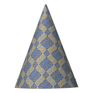 Chapeaux De Fêtes Gold Blue Star de David Art Panels