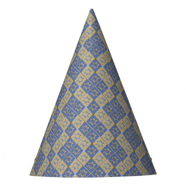 Chapeaux De Fêtes Gold Blue Star de David Art Panels (Devant)